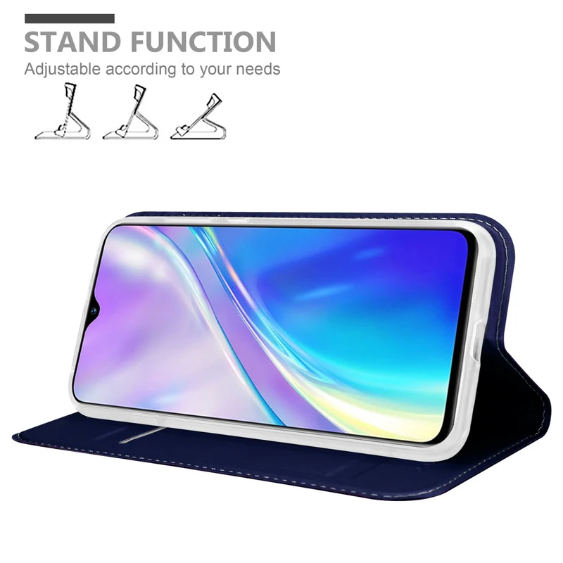 Cadorabo Hülle kompatibel mit Realme X2 / XT / Oppo K5 Schutzhülle mit Magnetverschluss, Standfunktion und Kartenfach