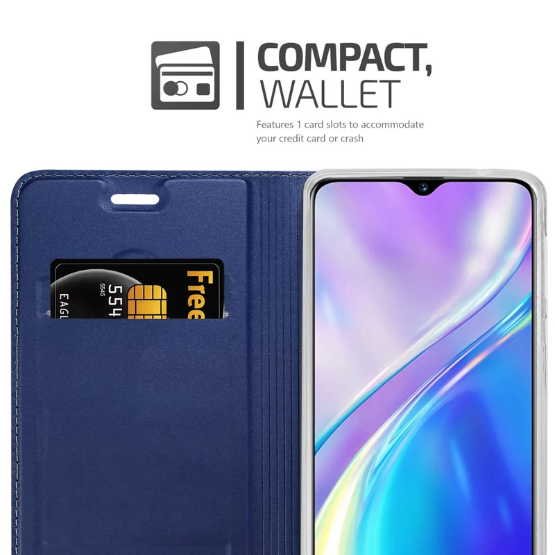 Cadorabo Hülle kompatibel mit Realme X2 / XT / Oppo K5 Schutzhülle mit Magnetverschluss, Standfunktion und Kartenfach