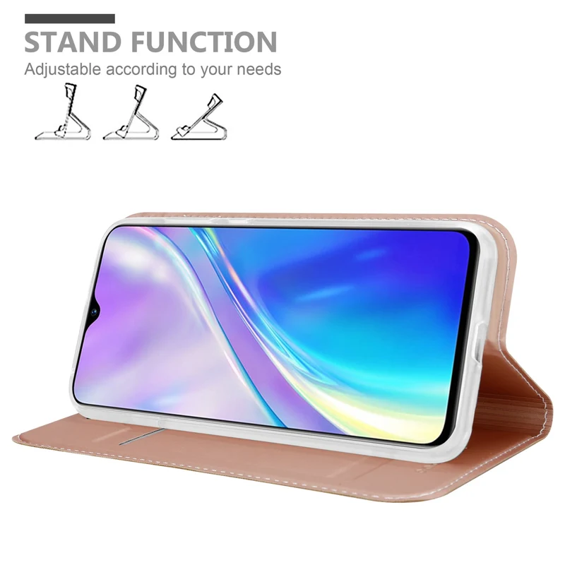 Cadorabo Hülle kompatibel mit Realme X2 / XT / Oppo K5 Schutzhülle mit Magnetverschluss, Standfunktion und Kartenfach
