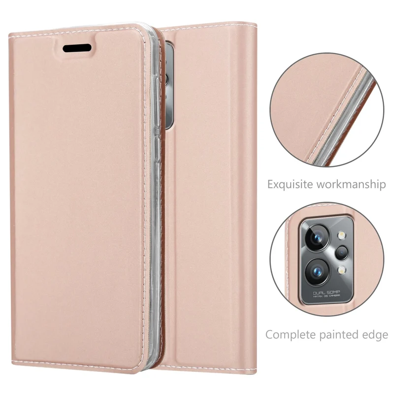 Cadorabo Hülle kompatibel mit Realme GT 2 PRO Schutzhülle mit Magnetverschluss, Standfunktion und Kartenfach