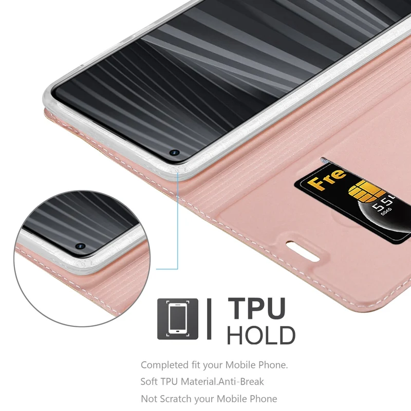 Cadorabo Hülle kompatibel mit Realme GT 2 / GT Neo 2 Schutzhülle mit Magnetverschluss, Standfunktion und Kartenfach