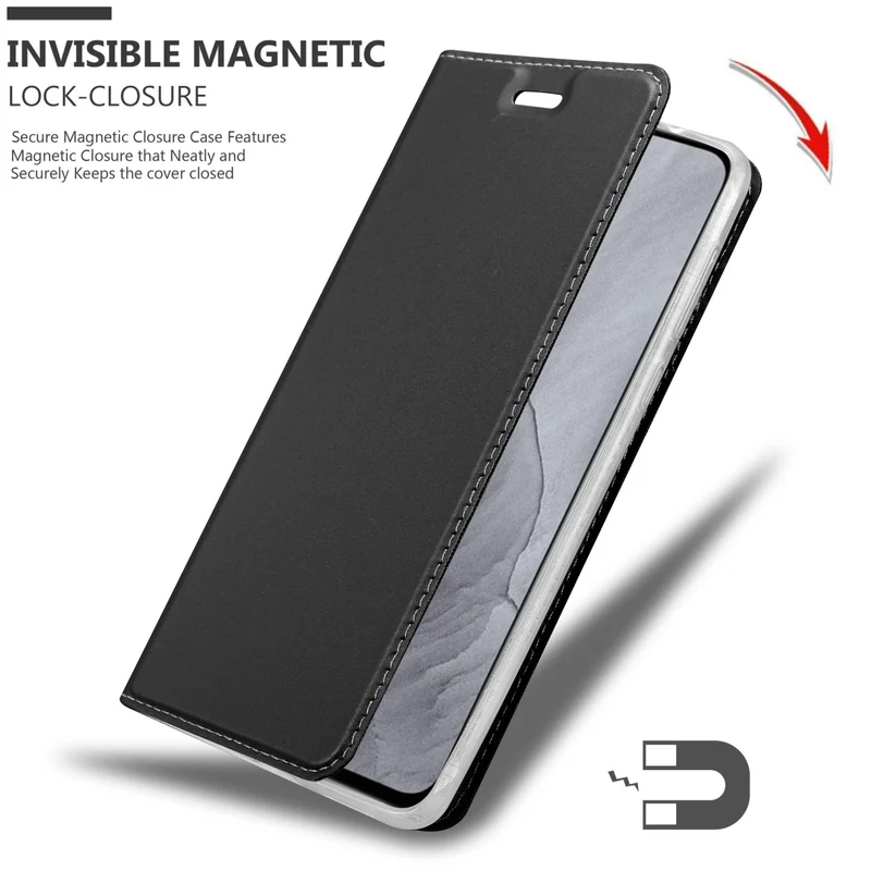 Cadorabo Hülle kompatibel mit Realme GT Master Schutzhülle mit Magnetverschluss, Standfunktion und Kartenfach