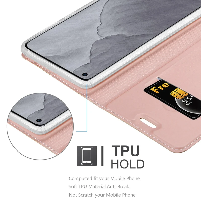 Cadorabo Hülle kompatibel mit Realme GT Master Schutzhülle mit Magnetverschluss, Standfunktion und Kartenfach