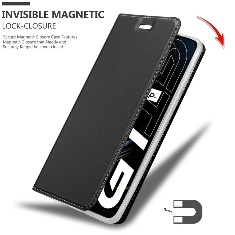 Cadorabo Hülle kompatibel mit Realme GT / GT Neo 2T / Q3 PRO Schutzhülle mit Magnetverschluss, Standfunktion und Kartenfach