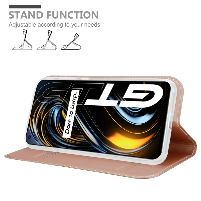 Cadorabo Hülle kompatibel mit Realme GT / GT Neo 2T / Q3 PRO Schutzhülle mit Magnetverschluss, Standfunktion und Kartenfach
