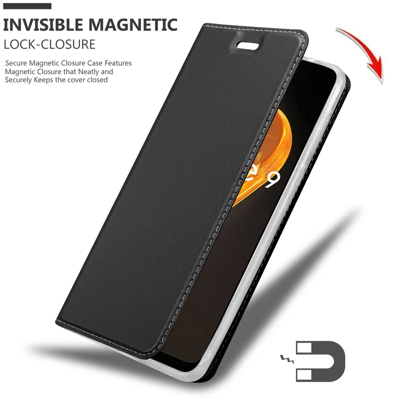 Cadorabo Hülle kompatibel mit Realme 9 4G / 9 PRO+ Schutzhülle mit Magnetverschluss, Standfunktion und Kartenfach