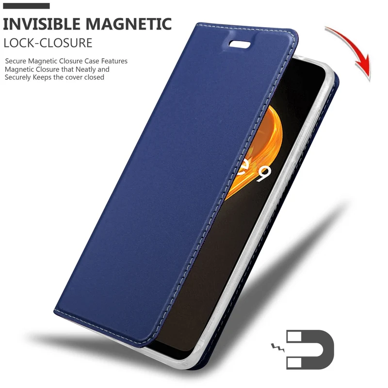 Cadorabo Hülle kompatibel mit Realme 9 4G / 9 PRO+ Schutzhülle mit Magnetverschluss, Standfunktion und Kartenfach
