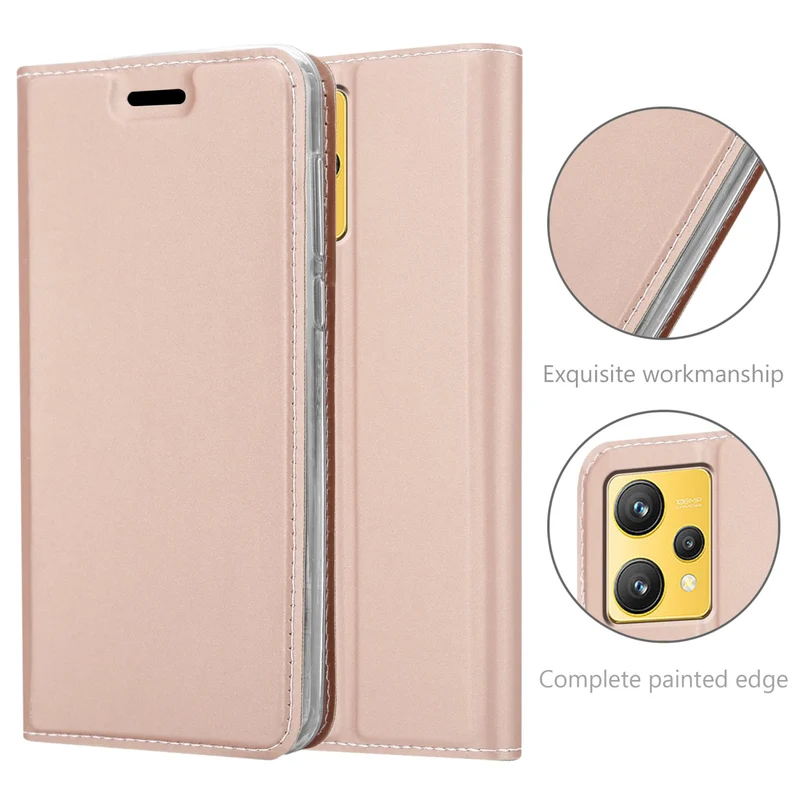 Cadorabo Hülle kompatibel mit Realme 9 4G / 9 PRO+ Schutzhülle mit Magnetverschluss, Standfunktion und Kartenfach
