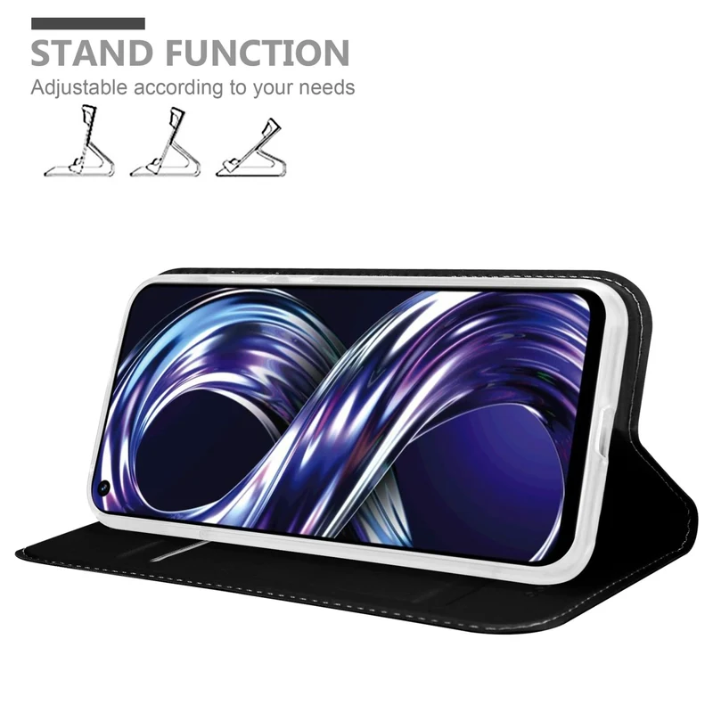Cadorabo Hülle kompatibel mit Realme 8i / Narzo 50 4G Schutzhülle mit Magnetverschluss, Standfunktion und Kartenfach