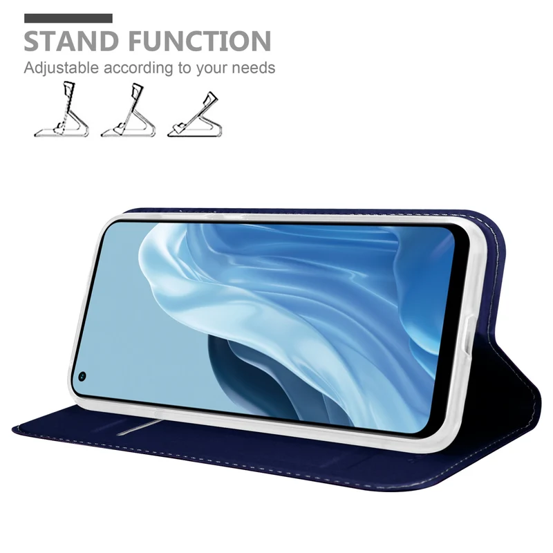 Cadorabo Hülle kompatibel mit Realme 7 5G Schutzhülle mit Magnetverschluss, Standfunktion und Kartenfach