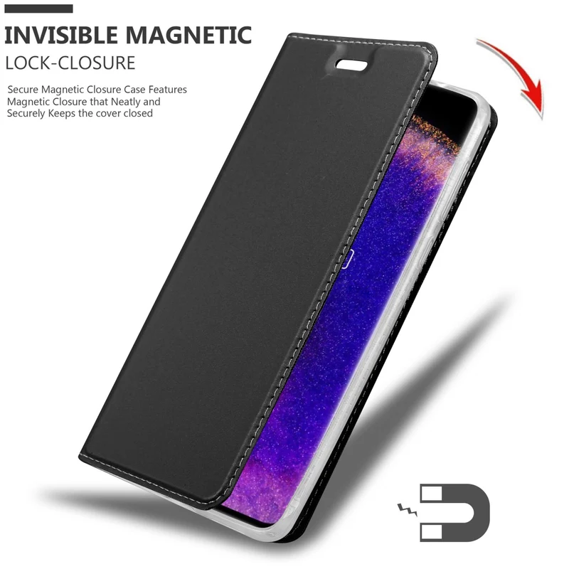 Cadorabo Hülle kompatibel mit Oppo FIND X5 Schutzhülle mit Magnetverschluss, Standfunktion und Kartenfach