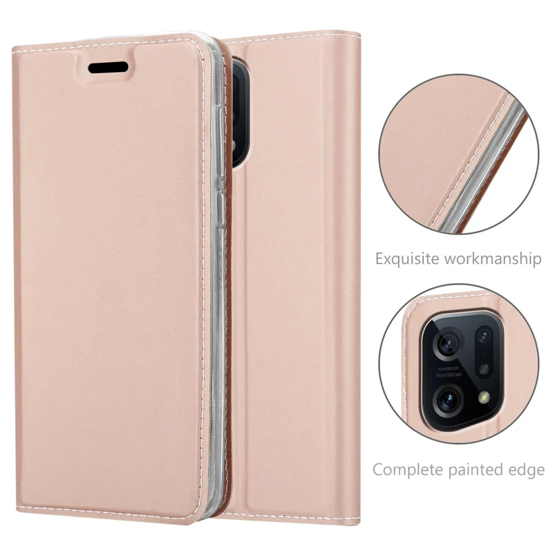 Cadorabo Hülle kompatibel mit Oppo FIND X5 Schutzhülle mit Magnetverschluss, Standfunktion und Kartenfach