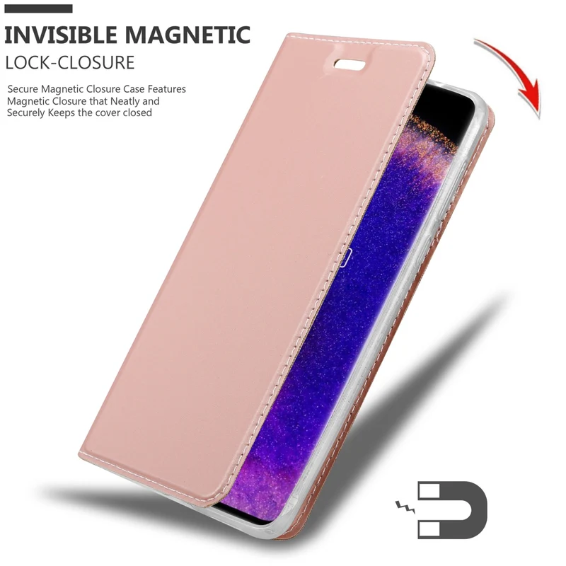 Cadorabo Hülle kompatibel mit Oppo FIND X5 Schutzhülle mit Magnetverschluss, Standfunktion und Kartenfach