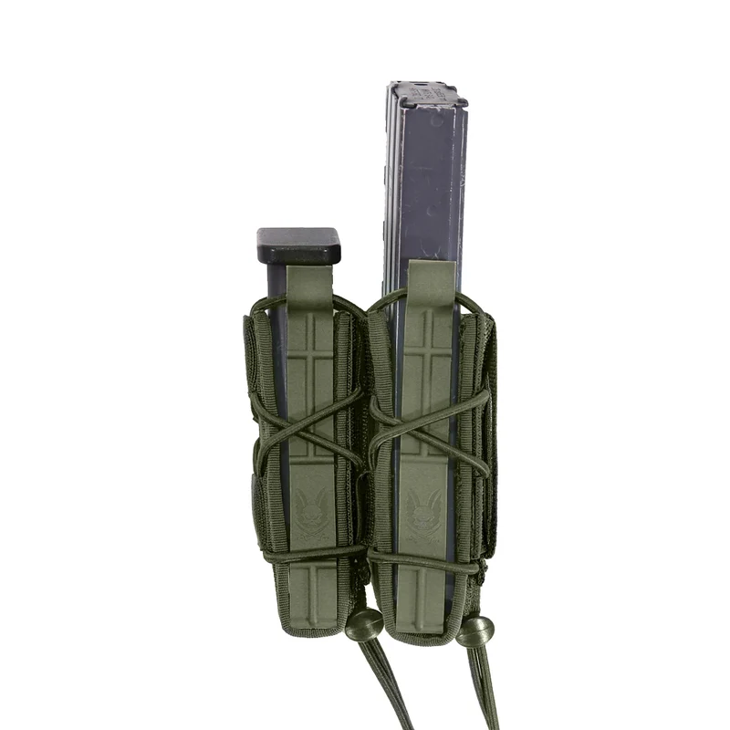Warrior Assault Systems Single Quick Mag with Single Pistol Pouch oliv