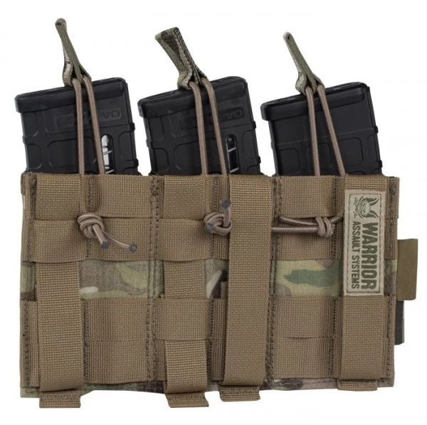 Warrior Assault Systems Triple MOLLE Open 5.56mm Mag/Bungee Retention with 3 Pistol Mag Pouches