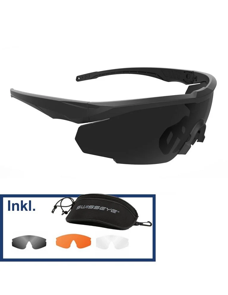 SwissEye Schutzbrille Blackhawk Pro Schwarz