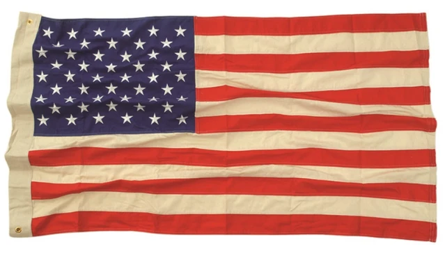 Flagge USA Vintage 100% Baumwolle - Dicker Stoff 90 x 150 cm – 50 Stars