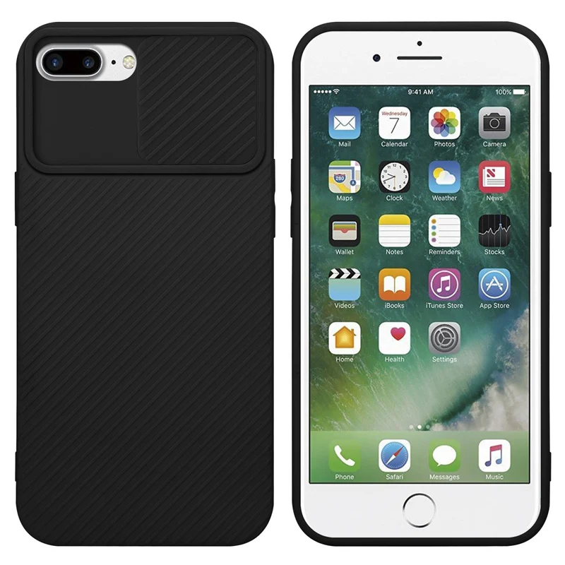 Cadorabo Hülle kompatibel mit Apple iPhone 7 PLUS / 7S PLUS / 8 PLUS TPU Silikon Case Cover