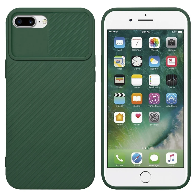 Cadorabo Hülle kompatibel mit Apple iPhone 7 PLUS / 7S PLUS / 8 PLUS TPU Silikon Case Cover