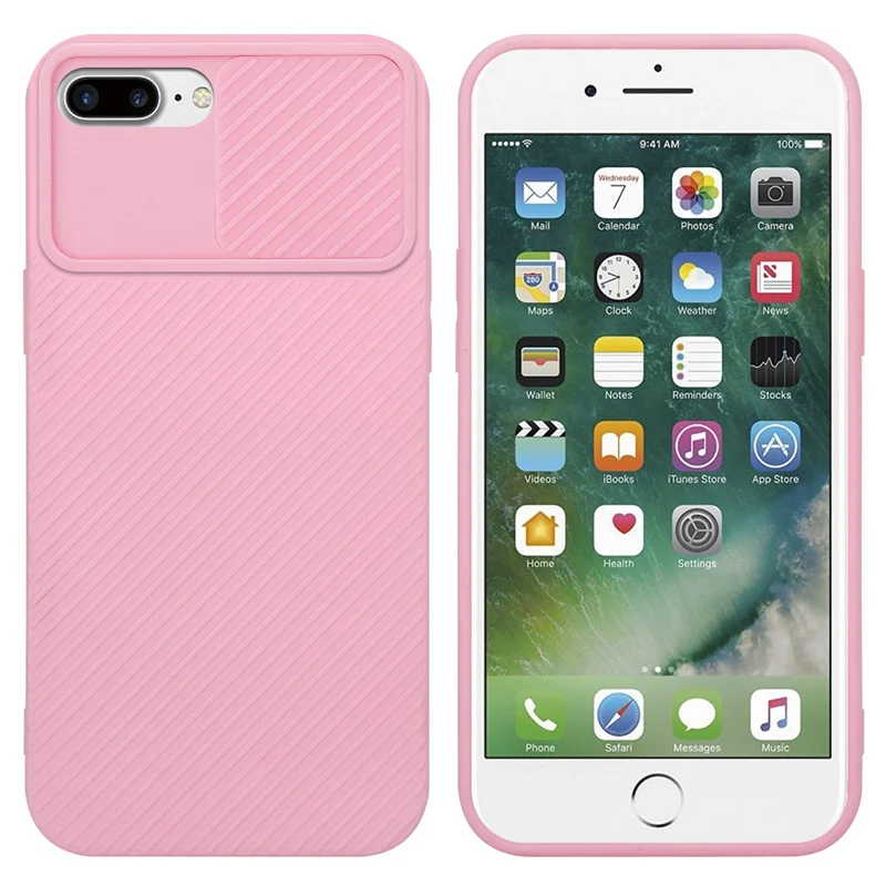 Cadorabo Hülle kompatibel mit Apple iPhone 7 PLUS / 7S PLUS / 8 PLUS TPU Silikon Case Cover