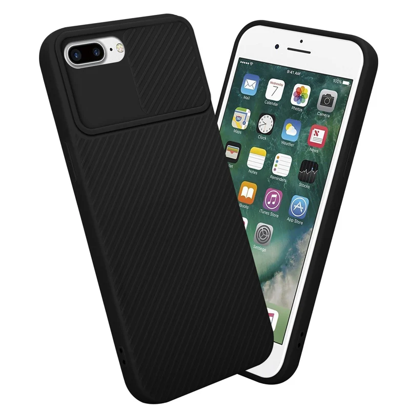 Cadorabo Hülle kompatibel mit Apple iPhone 7 PLUS / 7S PLUS / 8 PLUS TPU Silikon Case Cover