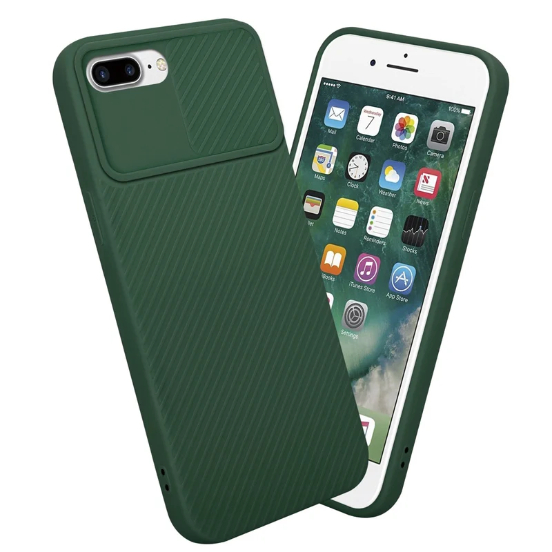 Cadorabo Hülle kompatibel mit Apple iPhone 7 PLUS / 7S PLUS / 8 PLUS TPU Silikon Case Cover