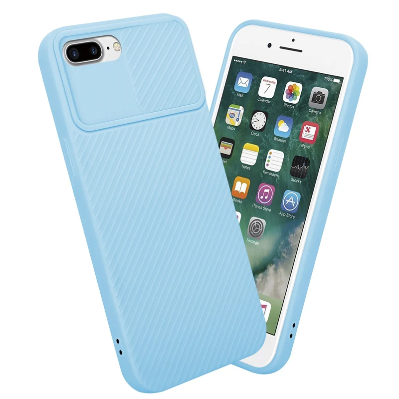 Cadorabo Hülle kompatibel mit Apple iPhone 7 PLUS / 7S PLUS / 8 PLUS TPU Silikon Case Cover