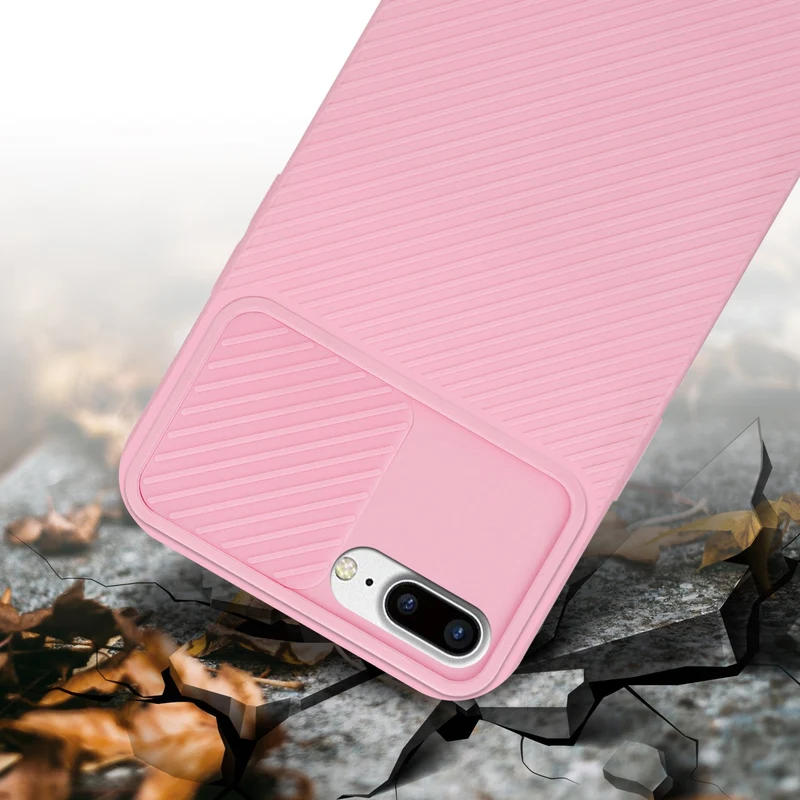 Cadorabo Hülle kompatibel mit Apple iPhone 7 PLUS / 7S PLUS / 8 PLUS TPU Silikon Case Cover