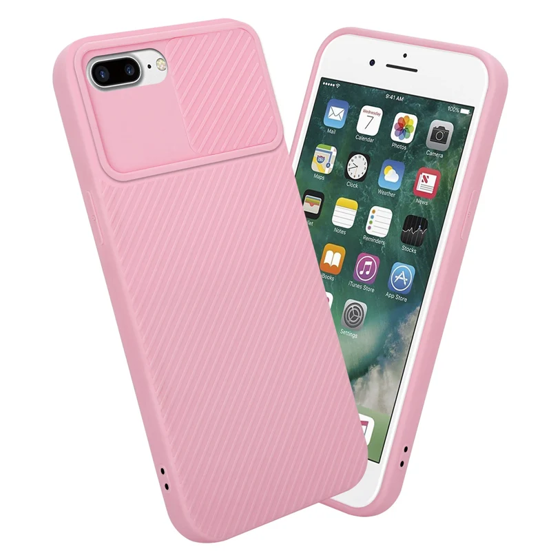 Cadorabo Hülle kompatibel mit Apple iPhone 7 PLUS / 7S PLUS / 8 PLUS TPU Silikon Case Cover