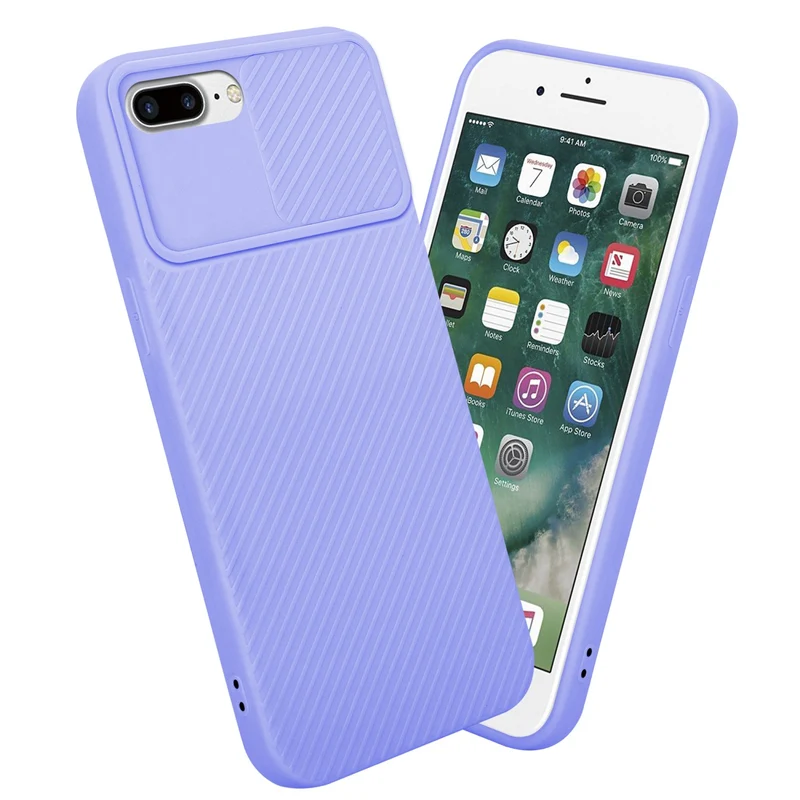 Cadorabo Hülle kompatibel mit Apple iPhone 7 PLUS / 7S PLUS / 8 PLUS TPU Silikon Case Cover