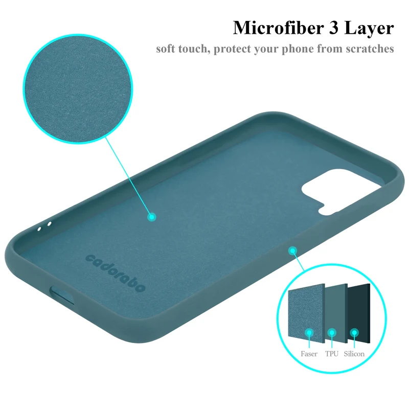 Cadorabo Hülle kompatibel mit Samsung Galaxy A12 / M12 Schutzhülle aus flexiblem TPU Silikon