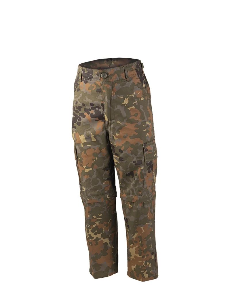 Mil-Tec Zip Off BDU Kinderhose lange Kids Hose & Bermuda in einem