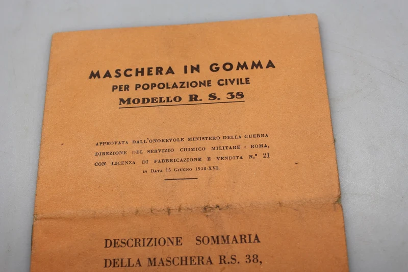 RS38 Gasmasken-Bedienungsanleitung