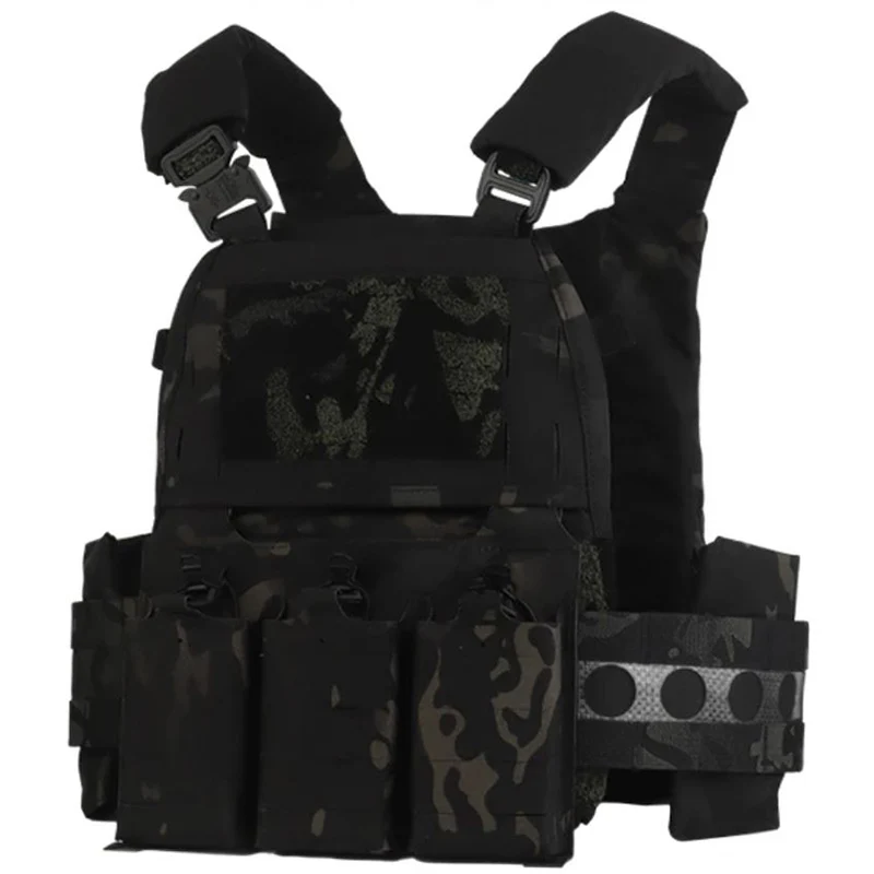 Modularer FCPC V5 Plate Carrier + KTAR Triple Flap (Replika-Set) – Schnellverschluss-Weste mit 5.56 Magazintasche