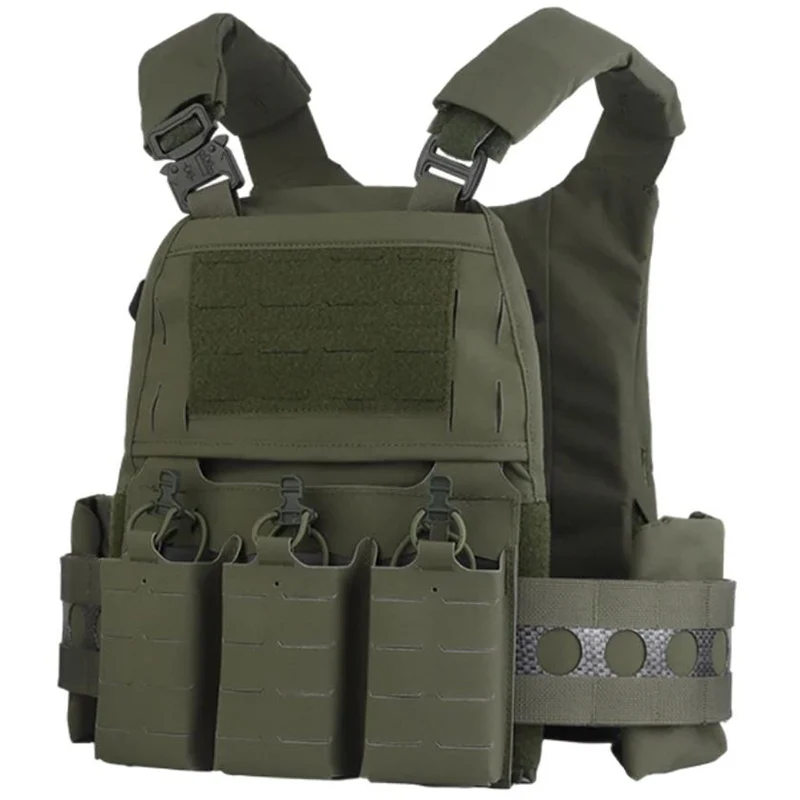 Modularer FCPC V5 Plate Carrier + KTAR Triple Flap (Replika-Set) – Schnellverschluss-Weste mit 5.56 Magazintasche