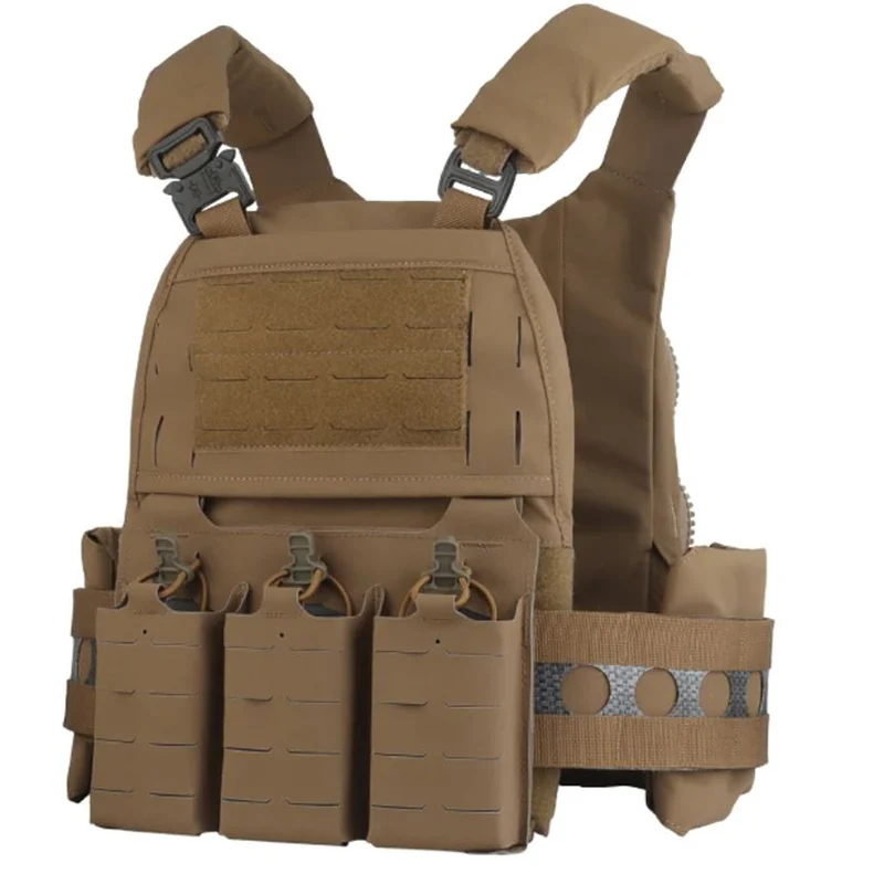Modularer FCPC V5 Plate Carrier + KTAR Triple Flap (Replika-Set) – Schnellverschluss-Weste mit 5.56 Magazintasche