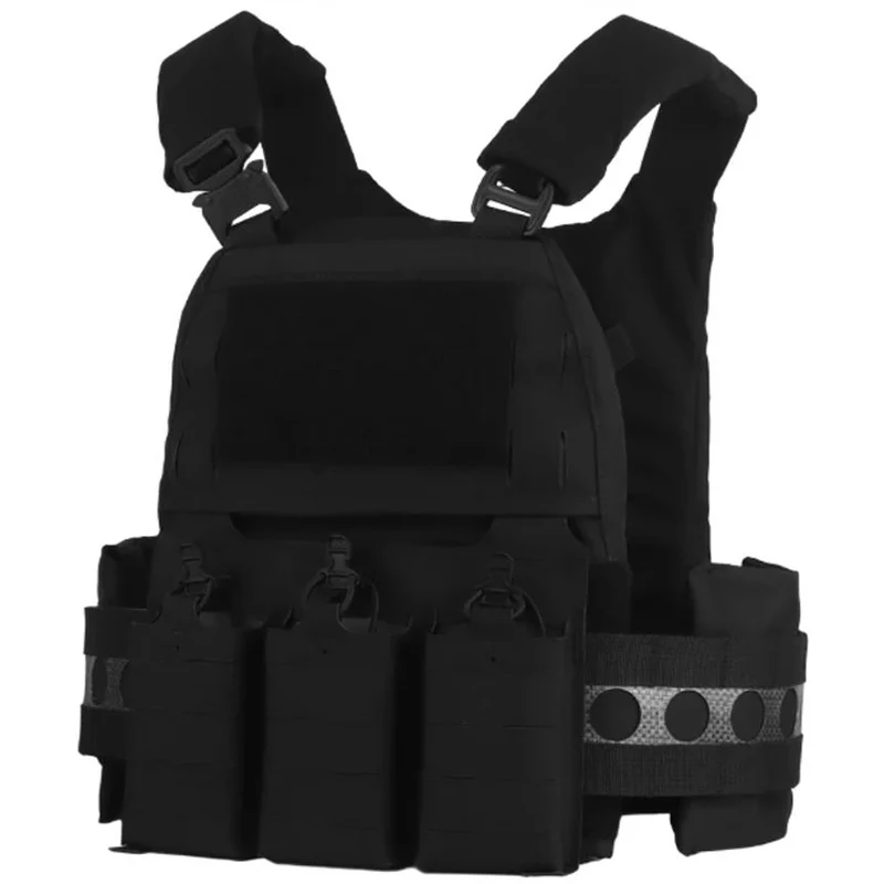 Modularer FCPC V5 Plate Carrier + KTAR Triple Flap (Replika-Set) – Schnellverschluss-Weste mit 5.56 Magazintasche