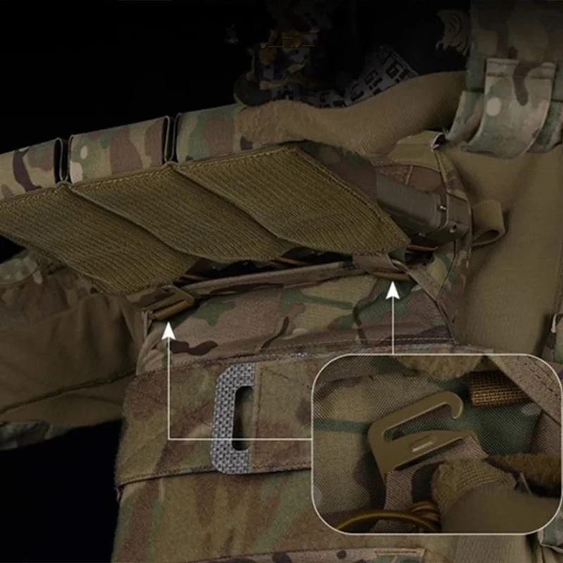 Modularer FCPC V5 Plate Carrier + KTAR Triple Flap (Replika-Set) – Schnellverschluss-Weste mit 5.56 Magazintasche