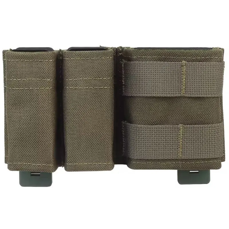 Taktische 1+2 KYWI Replica Magazintasche – Shorty-Pouch mit Kydex-Einsatz für 5.56 & 9mm (MOLLE-kompatibel)