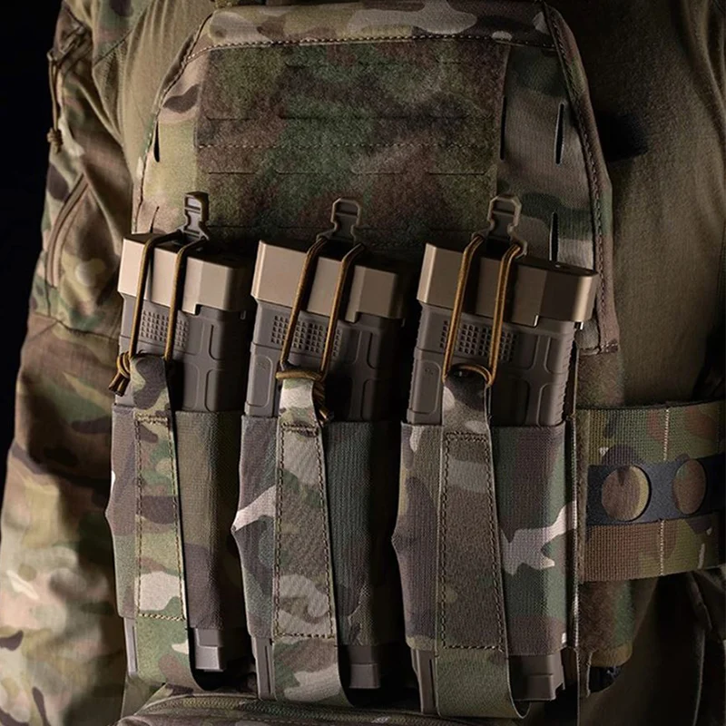 Low-Profile Triple Elastic AR Front Flap – G-Hook-kompatibel & ultra-flach (für 5.56 / 7.62 Magazine)