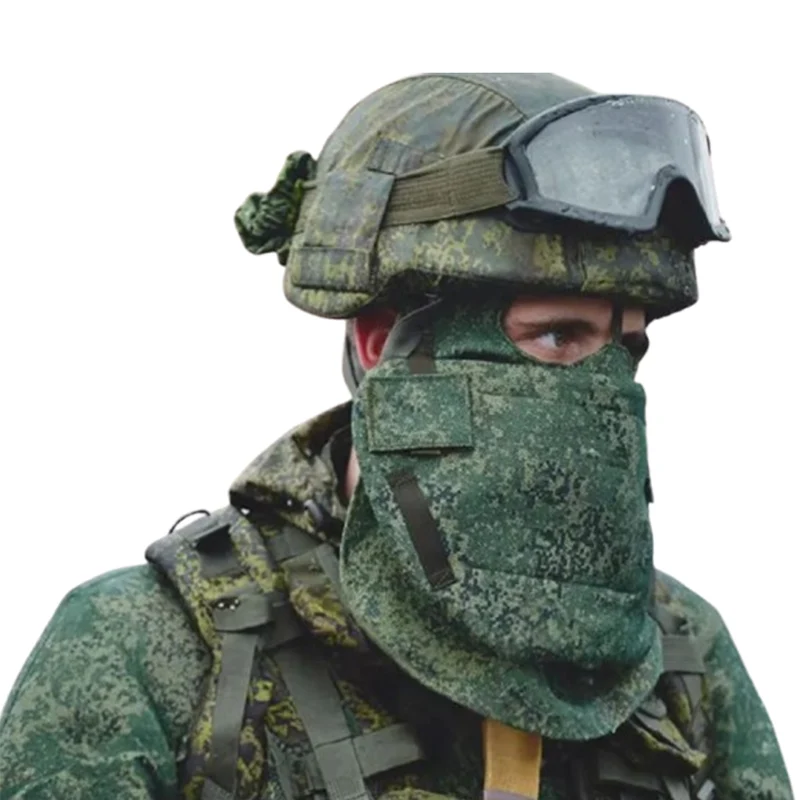 6B49 Replika Gesichts- & Halsschutzmaske – Schutzüberzug im Digital Flora Tarnmuster (Russisches Design, Airsoft & Ratnik Cosplay)