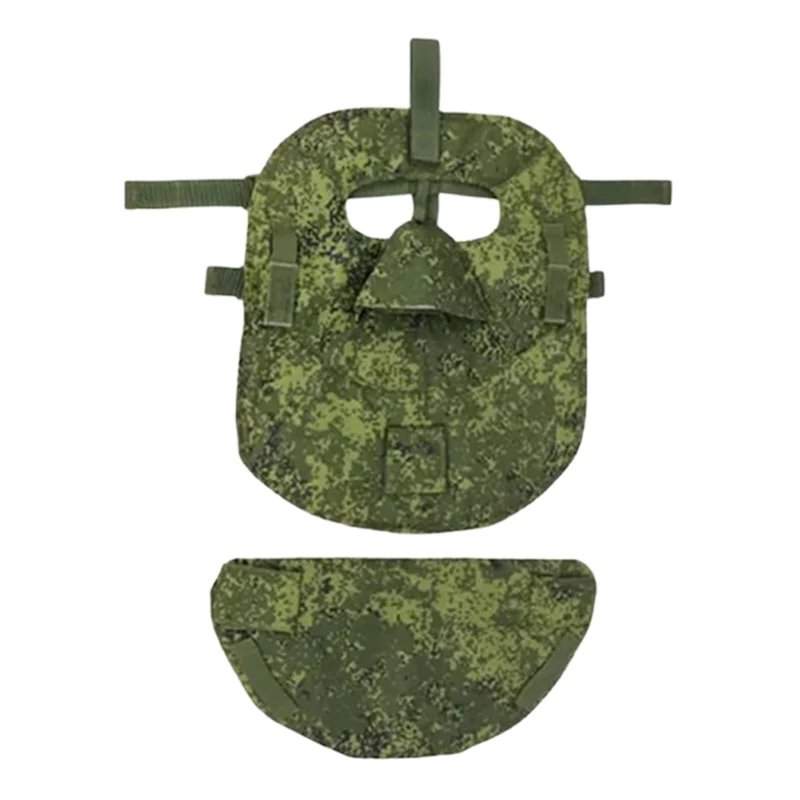 6B49 Replika Gesichts- & Halsschutzmaske – Schutzüberzug im Digital Flora Tarnmuster (Russisches Design, Airsoft & Ratnik Cosplay)