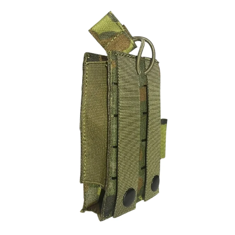 Taktische Magazintasche M4 MOLLE – handgefertigt im Harz – 5-Farben-Flecktarn
