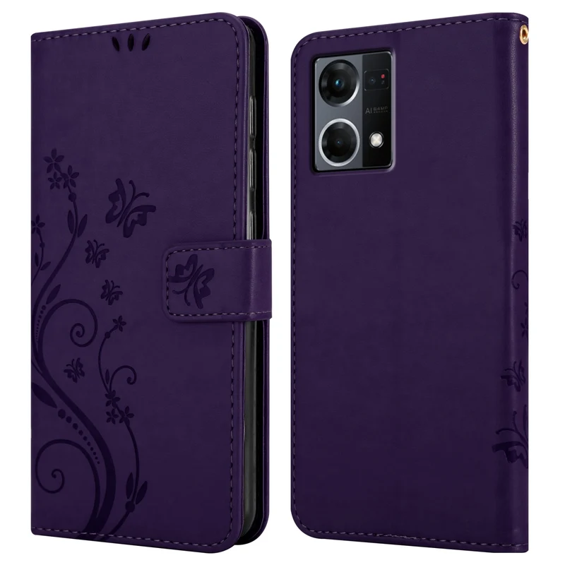 Cadorabo Hülle kompatibel mit Realme 7 5G Schutzhülle im Blumen Design mit Magnetverschluss, Standfunktion und Kartenfächern