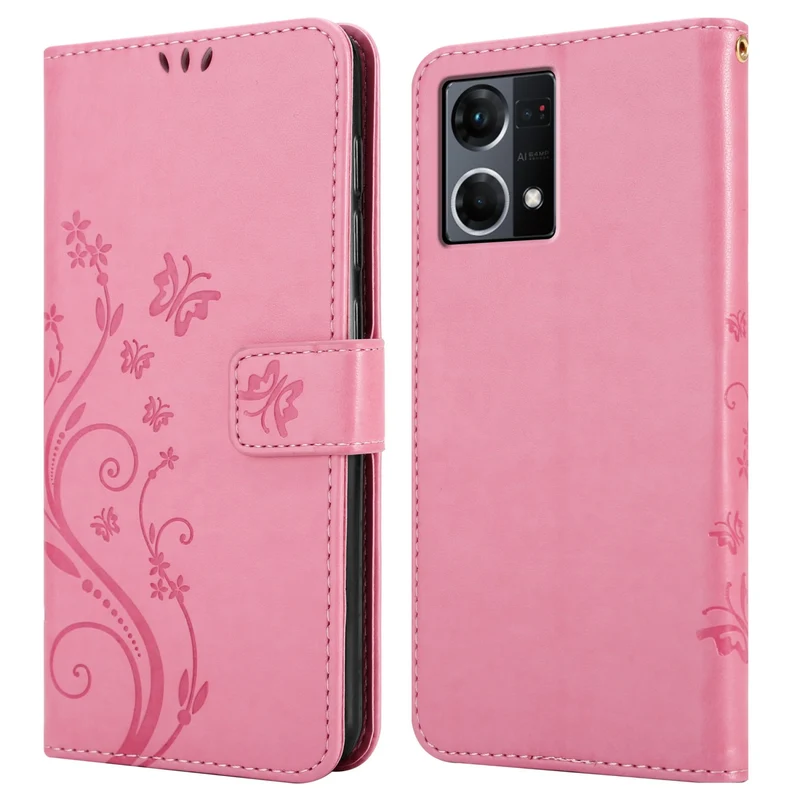 Cadorabo Hülle kompatibel mit Realme 7 5G Schutzhülle im Blumen Design mit Magnetverschluss, Standfunktion und Kartenfächern