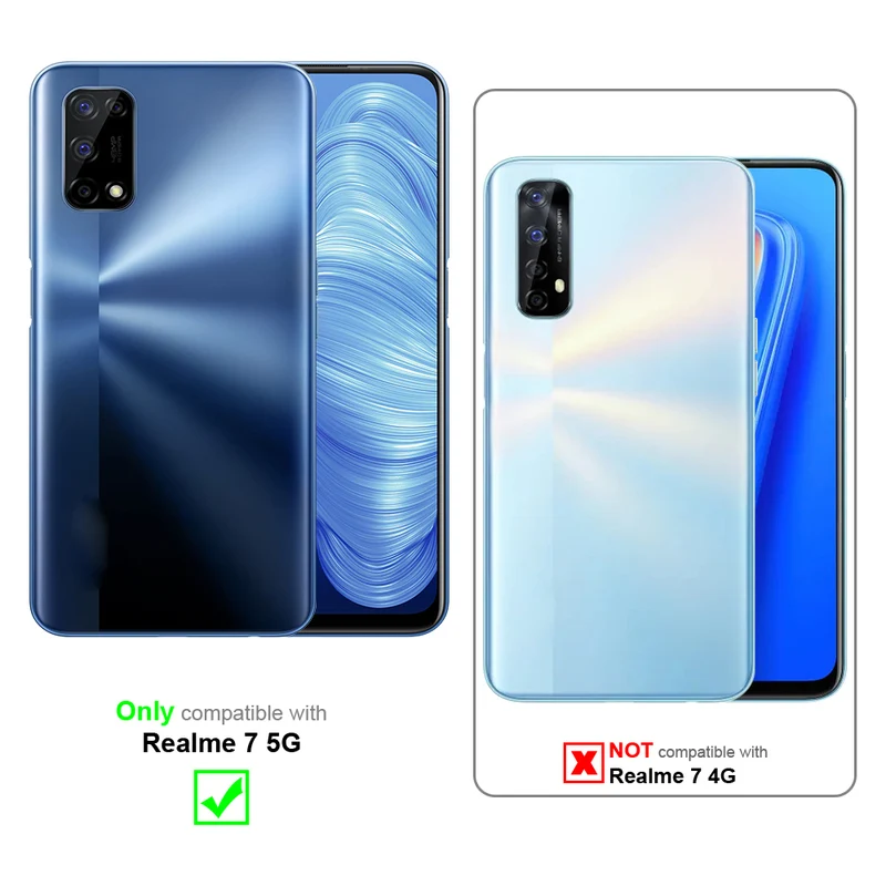 Cadorabo Hülle kompatibel mit Realme 7 5G Schutzhülle im Blumen Design mit Magnetverschluss, Standfunktion und Kartenfächern