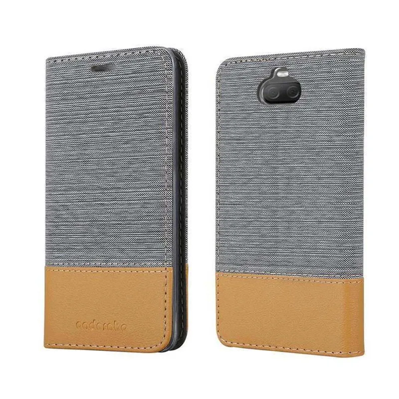 Cadorabo Hülle kompatibel mit Sony Xperia 10 / Xperia XA3 Schutzhülle mit Magnetverschluss, Standfunktion und Kartenfach