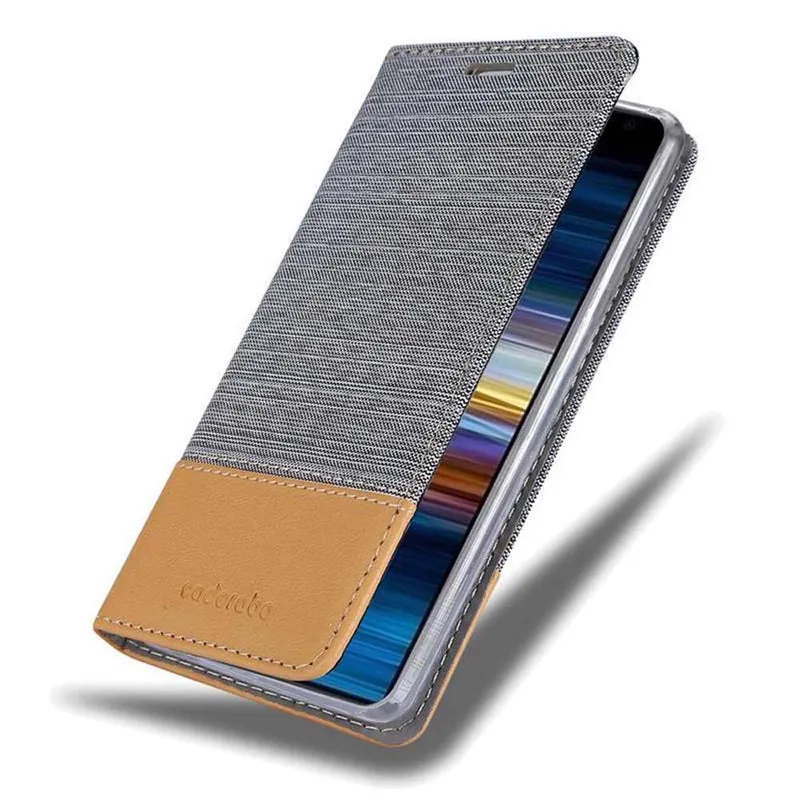 Cadorabo Hülle kompatibel mit Sony Xperia 10 / Xperia XA3 Schutzhülle mit Magnetverschluss, Standfunktion und Kartenfach
