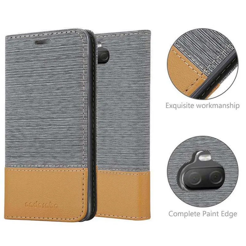 Cadorabo Hülle kompatibel mit Sony Xperia 10 / Xperia XA3 Schutzhülle mit Magnetverschluss, Standfunktion und Kartenfach