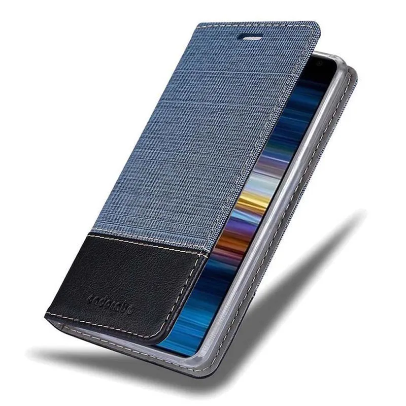 Cadorabo Hülle kompatibel mit Sony Xperia 10 / Xperia XA3 Schutzhülle mit Magnetverschluss, Standfunktion und Kartenfach